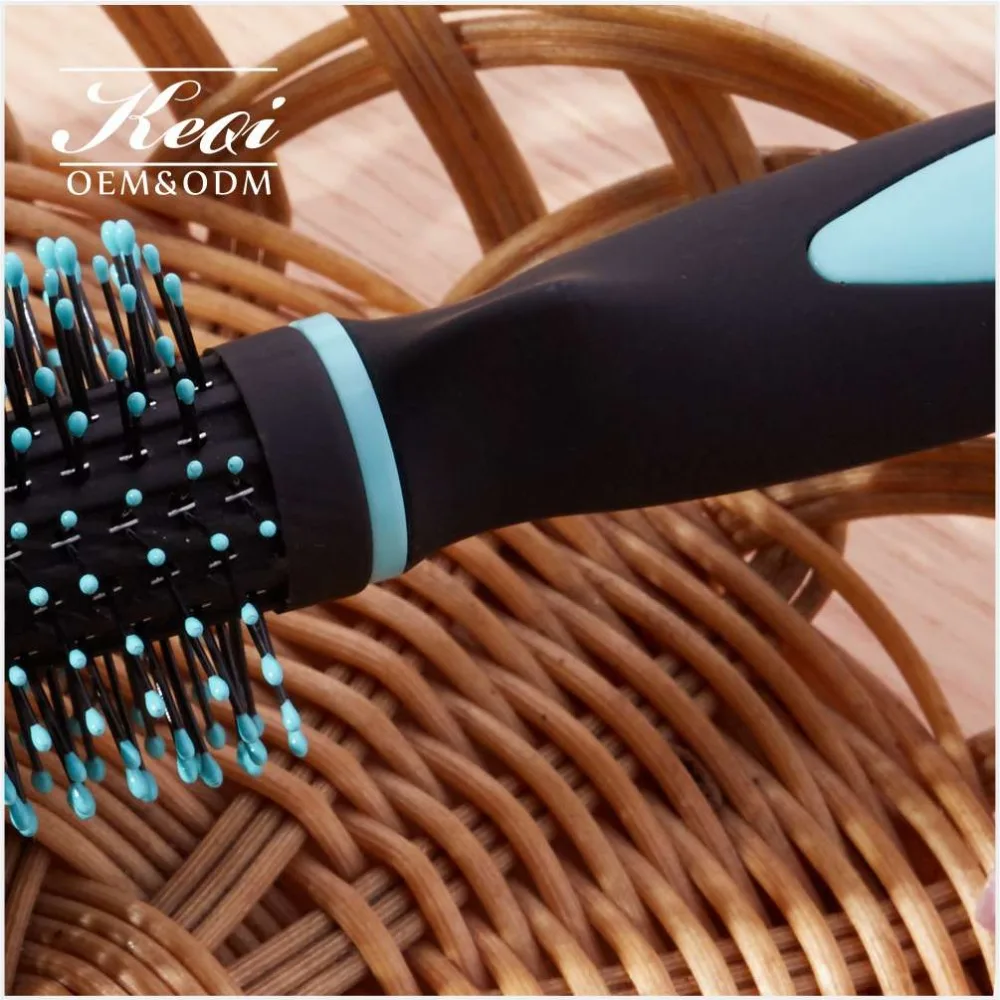 Hot Sale Professional Boar Bristle Hair Brush Ceramic Comb Ion Cylinder Round Shape Curling Hairstyling Comb