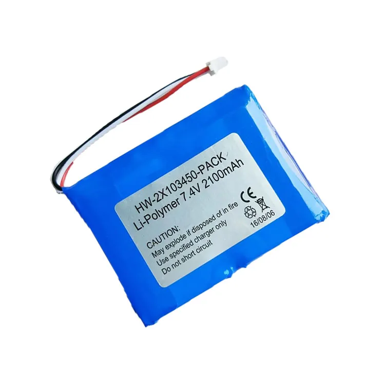 BIS certification li polymer battery 7.4V 2600 19.24Wh 606168