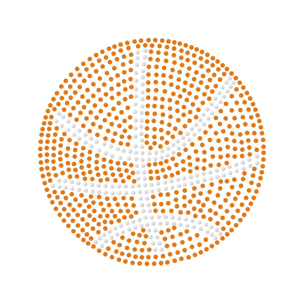 Rhinestone Transfer Basketball Sport Design Rhinestone Pattern Wholesale Custom Motifs Rhinestone Transfer Hot Fix Transfer