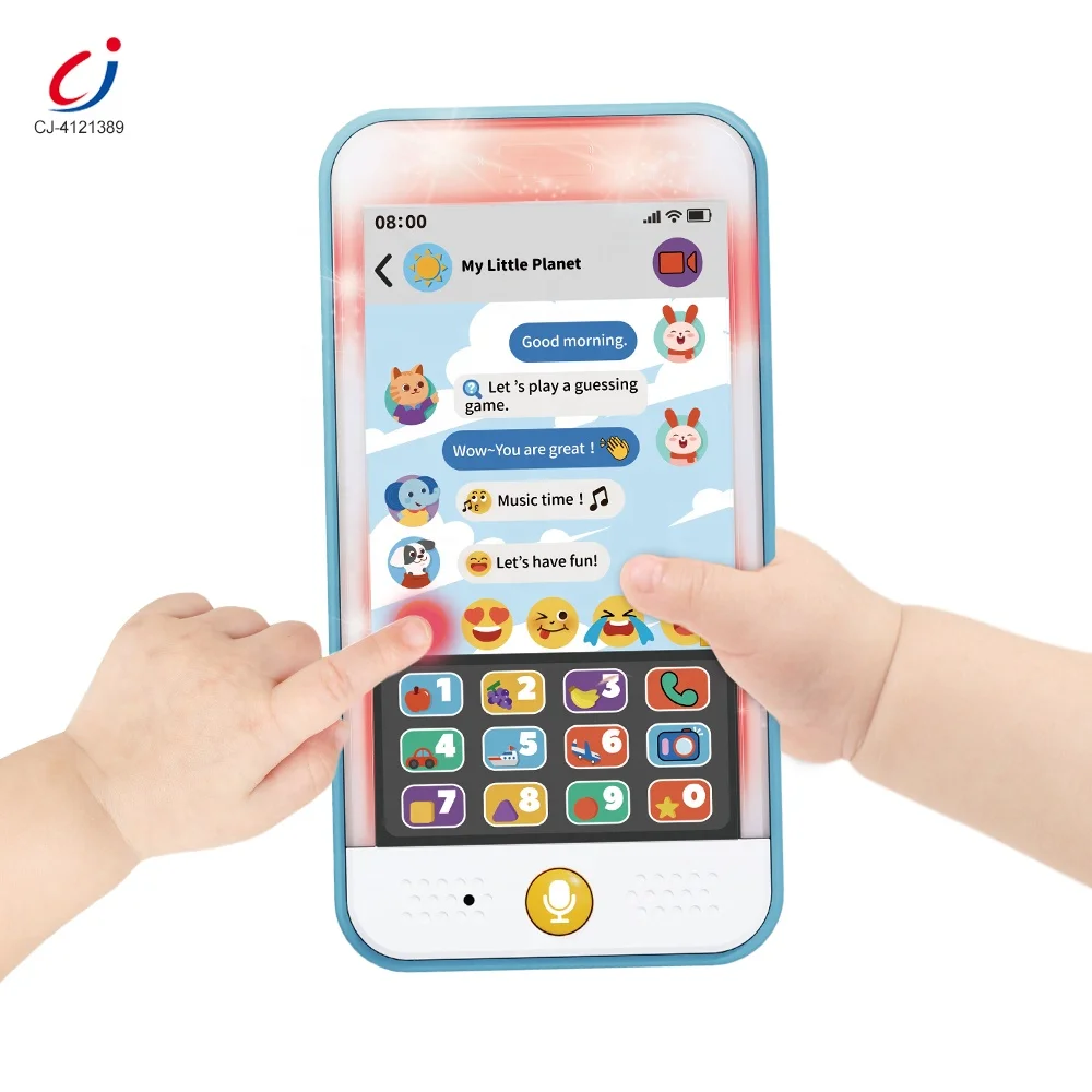 Chengji infant game multifunction battery operated music cellphone baby educational mobile phone toy for kids