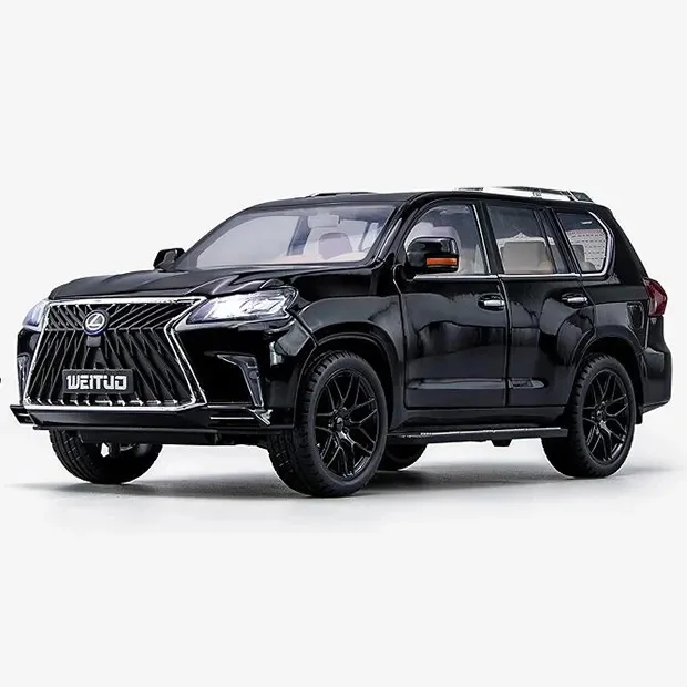 Новинка 1:18 Модель автомобиля Lexus LX570 со звуком и светом из сплава Детская игрушка украшение оптовая продажа