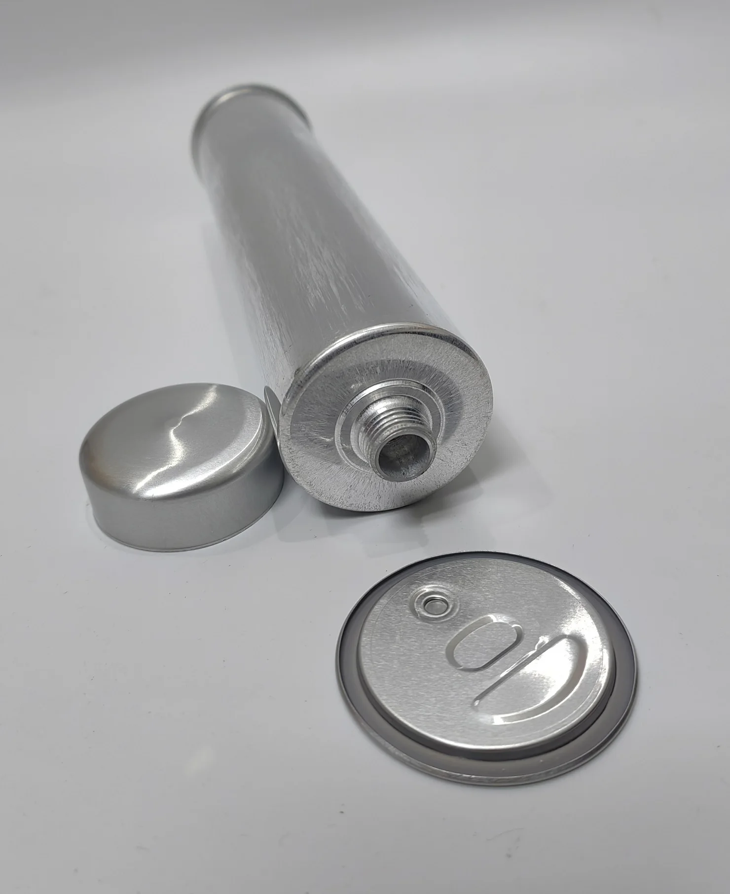 Metal packaging silver Sealant silicone glass adhesive silicone adhesive seam sealant hothard Aluminum  tubes.