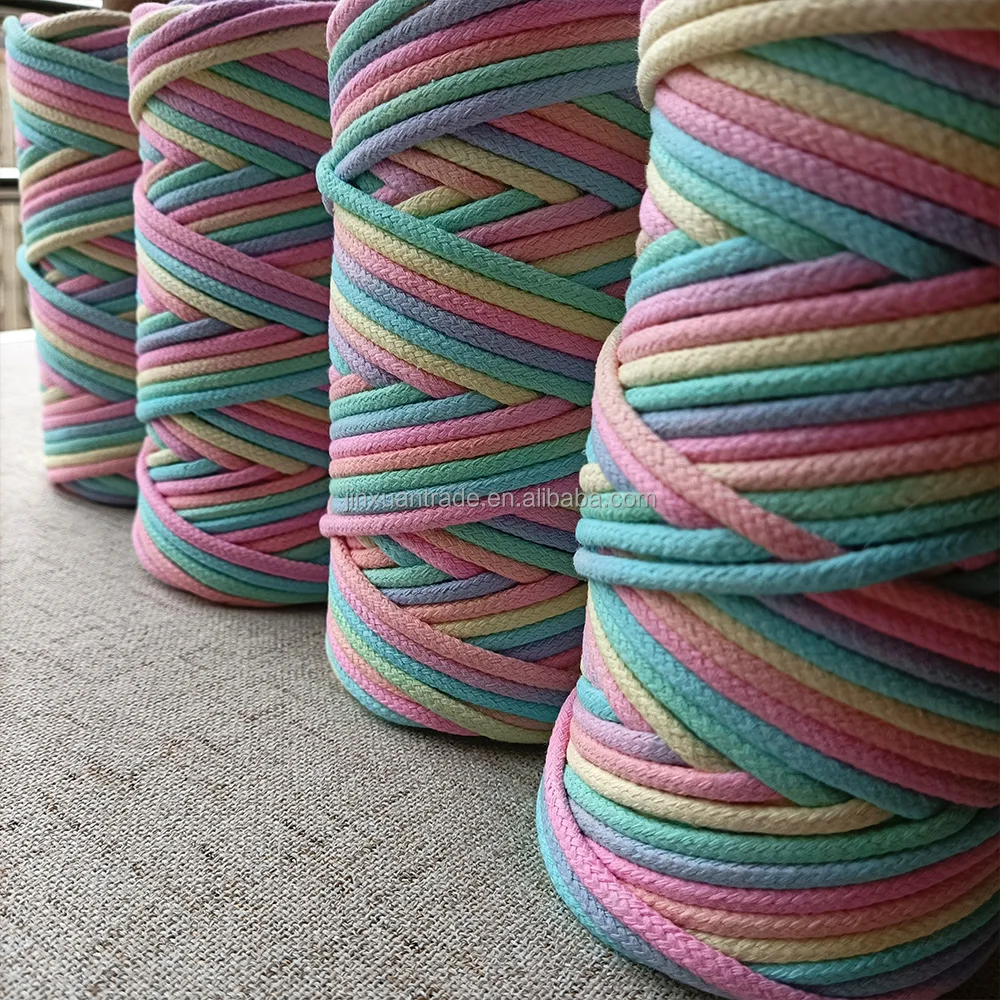 High Quality Colored Dyed Cotton Rope Wholesale Cotton Rope for Storage Basket