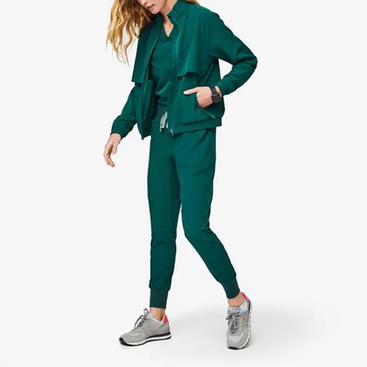 
New Style Nurse Clinic Uniform Hospital Women Jogger Best Scrub Suit Set 
