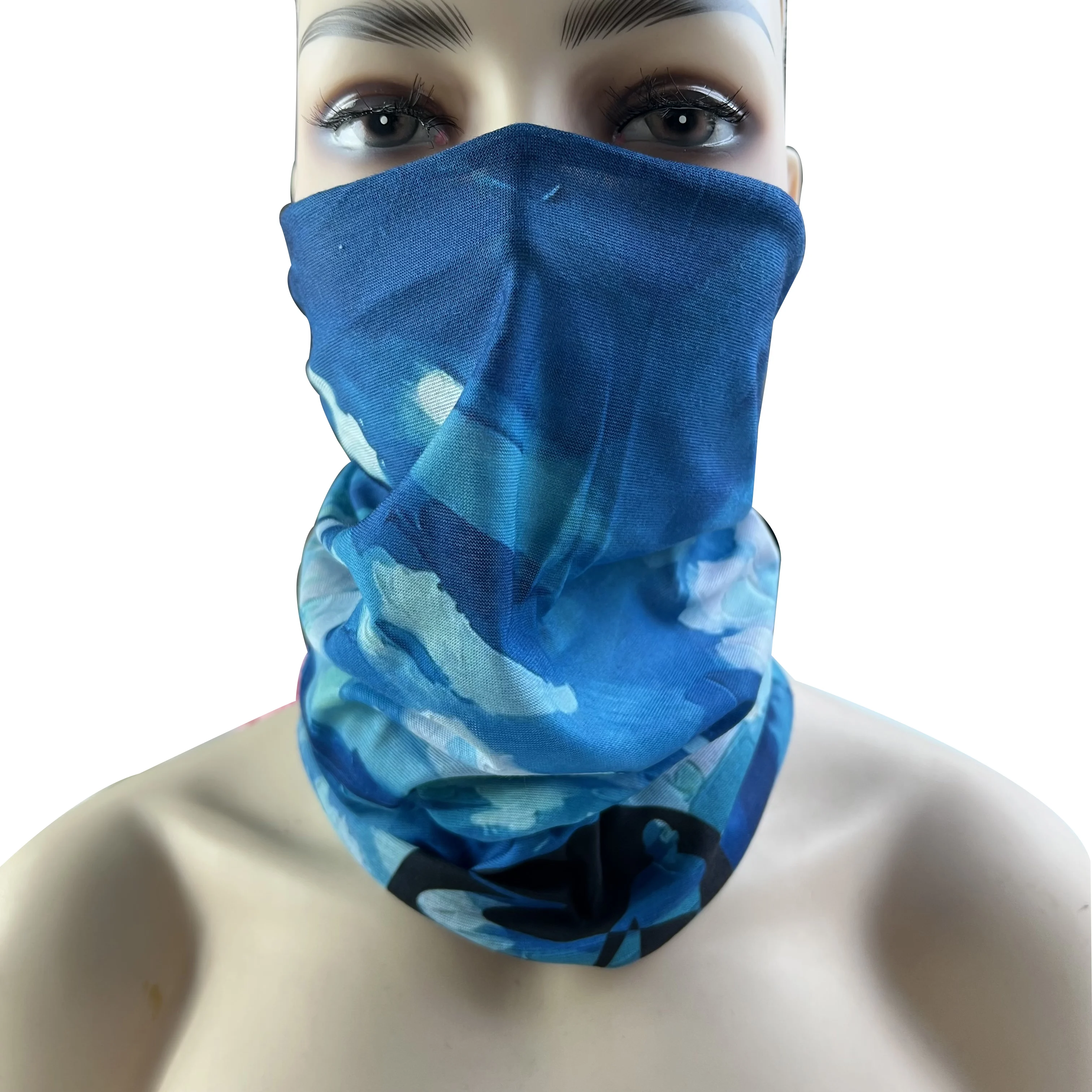 Customized Breathable seamless Bandana Neck Gaiter Face Mask UV Protection Balaclava Headband Sport Scarf
