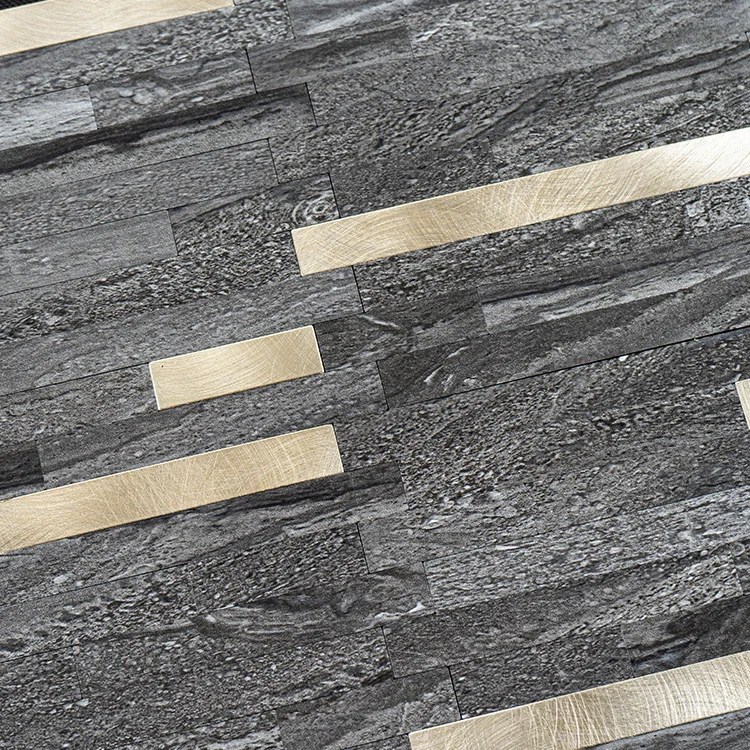 Factory Direct Diy Self Adhesive Kitchen Mosaic Strip Tiles Easy Installation Peel and Stick Wall