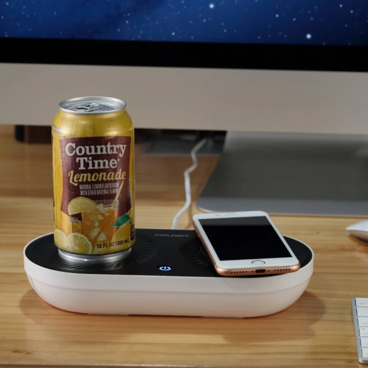 2021 gift items for men :gadgets wireless charging cooling heating cup gift set