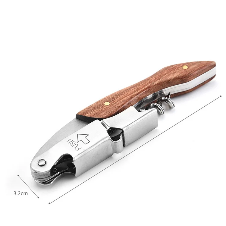 Premium Quality Multi Function Rosewood Wooden Blanks Waiters Corkscrew Wine Bottle Opener Corkscrew