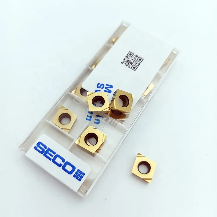 100% Оригинальные токарные станки для токарных станков SECO CCGT09T304 26G6, Токарные Вставки для готового запаса