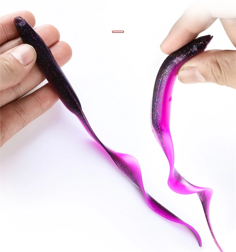 Spot Wholesale soft bait 15cm 20cm Lead Head Hook Long-distance Cast Sea Fishing Freshwater Eel Artificial Lures