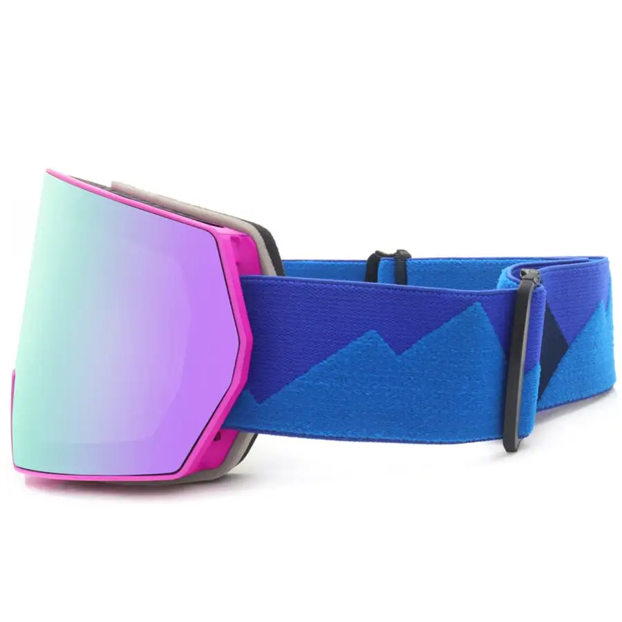 Purple Outdoor Frameless Ski Goggles Anti Scratch Uv Protection Snow Goggles