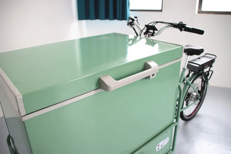 cargo tricycle electric vending cart bike cargo tricycle electric ice cream bike tricycle cooler cargo bike with freezer