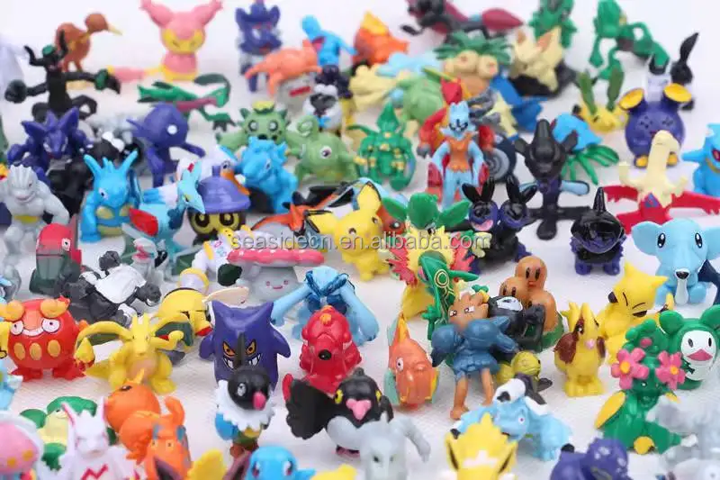 Wholesale mini Child  Poke mon FiguresToy 144 Models Small PVC Cartoon toys Figures Toys For Kids