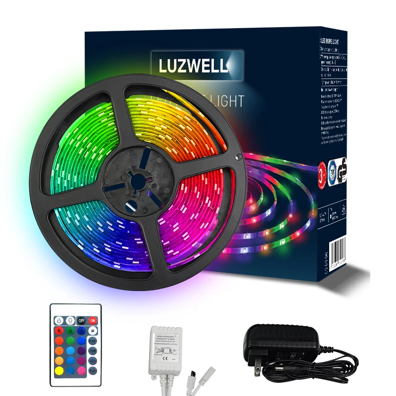 Hot Selling Wholesale  5050  Led Light Strip RGB  DC 12v LED Flexible rgb Led Strip Lights Waterproof for Indoor Decoration