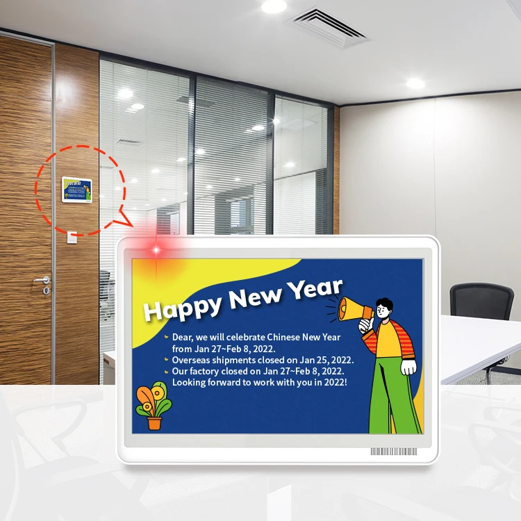Smart office iot solutions & software large e ink display color digital labels digital office door electronic sign