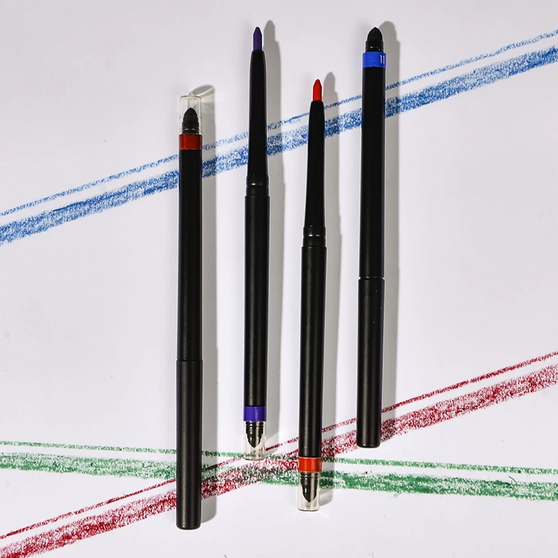 High quality water based durable UV neon colored eyeliner 3 in1 retractable waterproof vegetarian white and multi color eyeliner