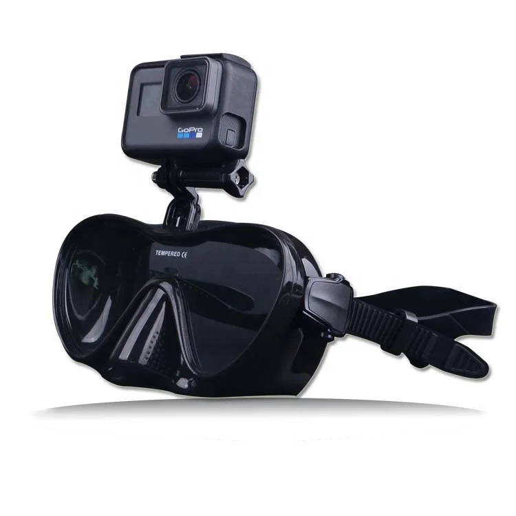 Detachable Gopro mountable diving mask professional underwater diving mask scuba snorkeling goggles