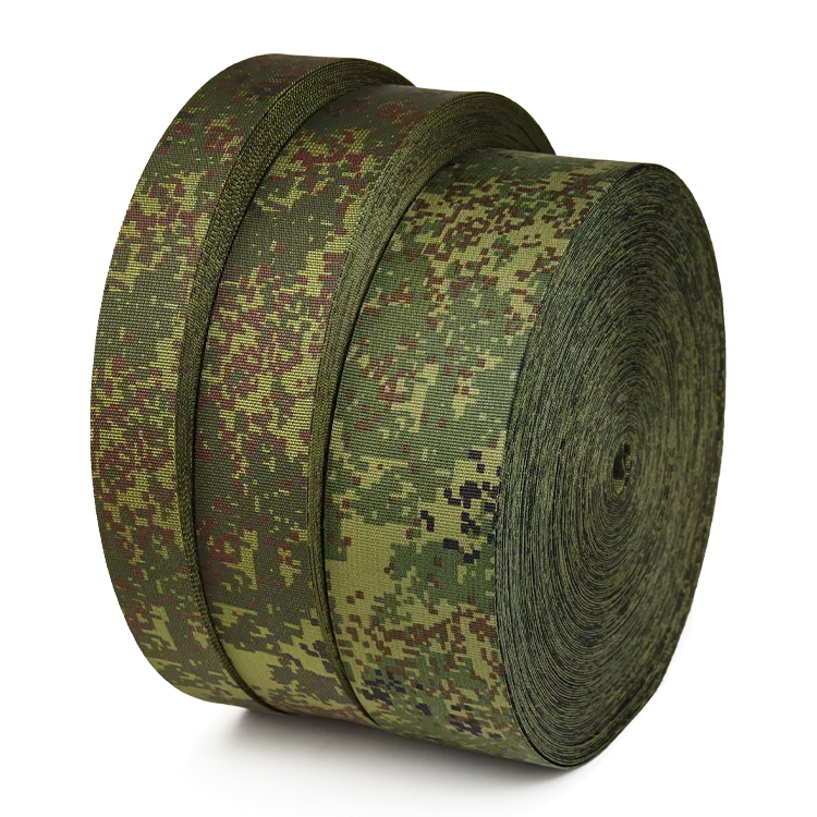 Jy Custom Anti Infrared Lattice Pattern Printed Jacquard Camouflage IRR NIR Polyester Webbing