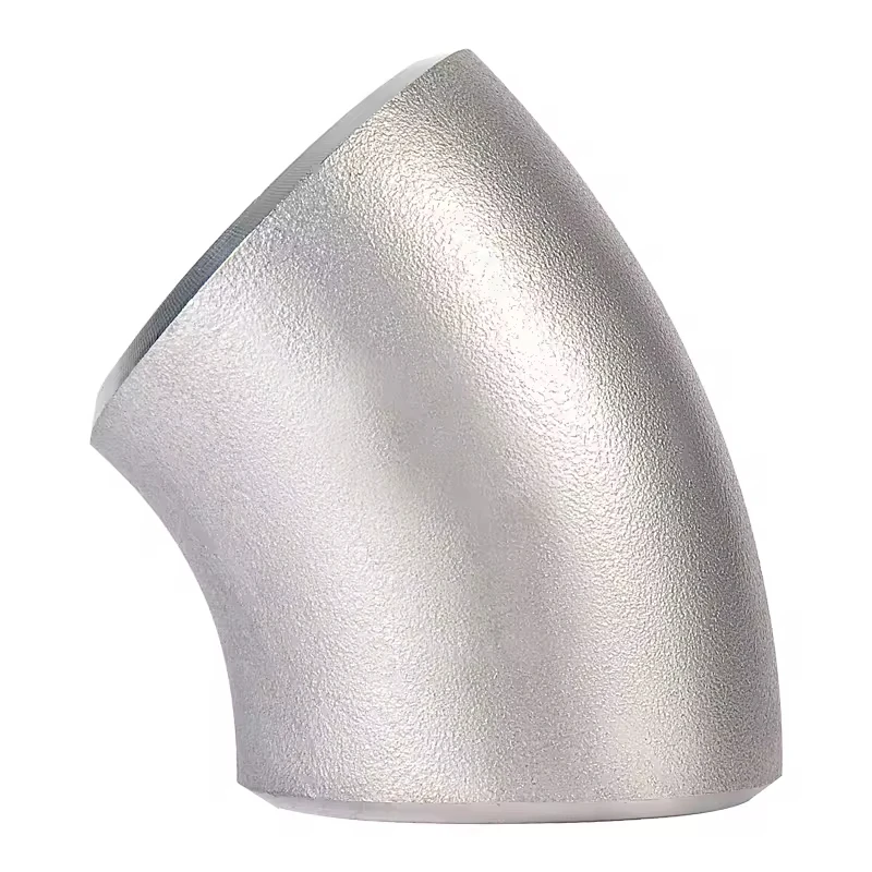 316 Butt-welding 45 degree elbow fittings sanitary stainless steel seamless welded elbow