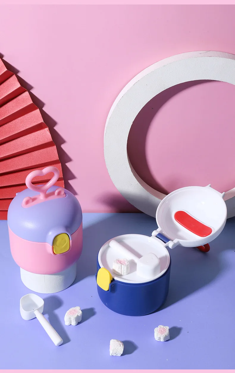 Compact and portable design milk powder storage box