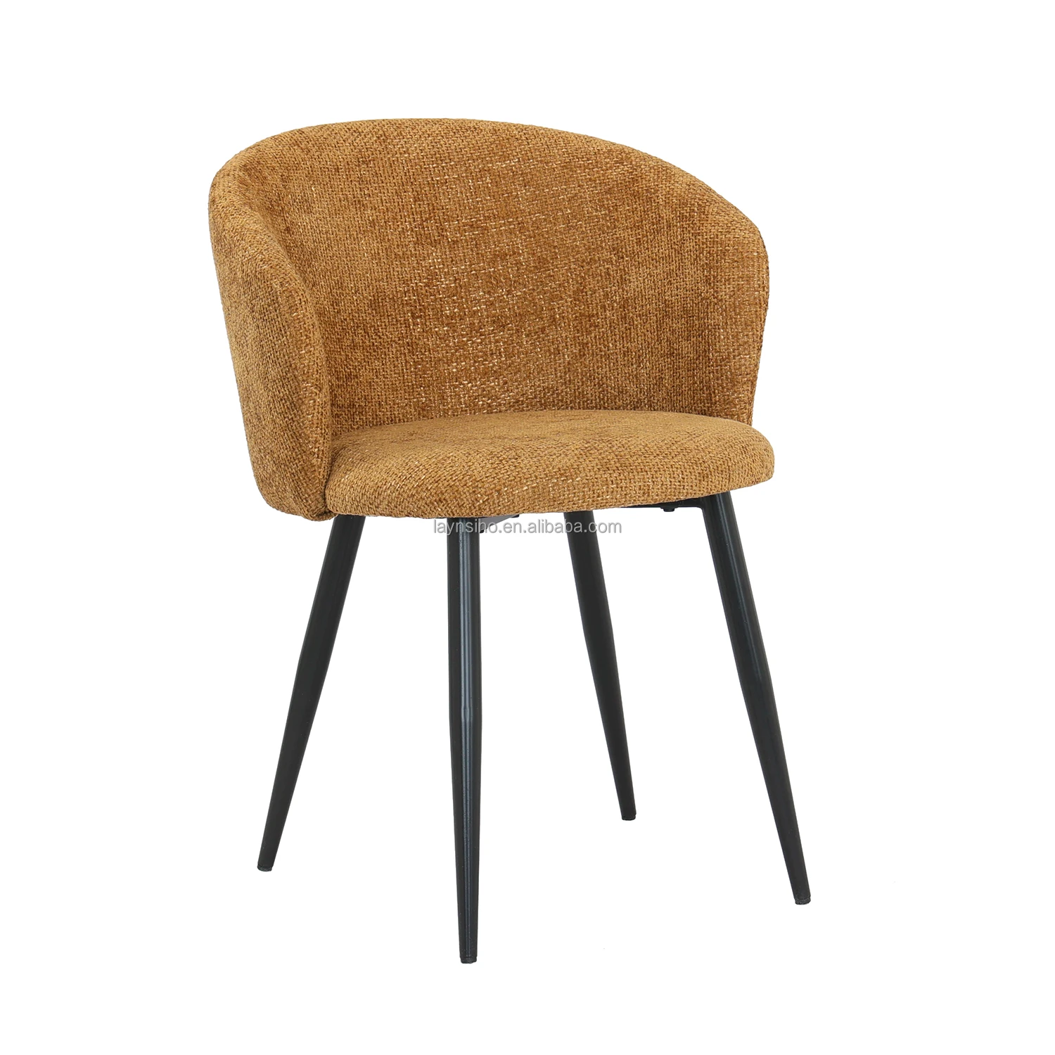 Wholesale Home Furniture Design Classic Modern Hotel Restaurant High-Quality Metal Legs Velvet Fabric Dining Chairs