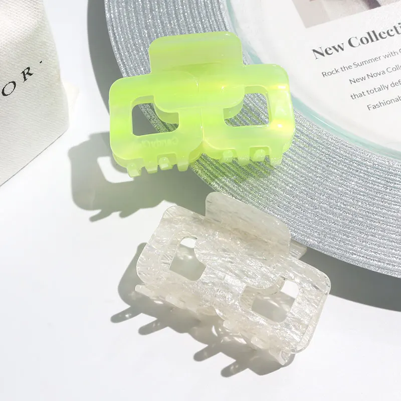 korean fashion new style hair claw hairclips acetate hollow claw clip wholesale eco friendly hair clamps accessories jaw clips