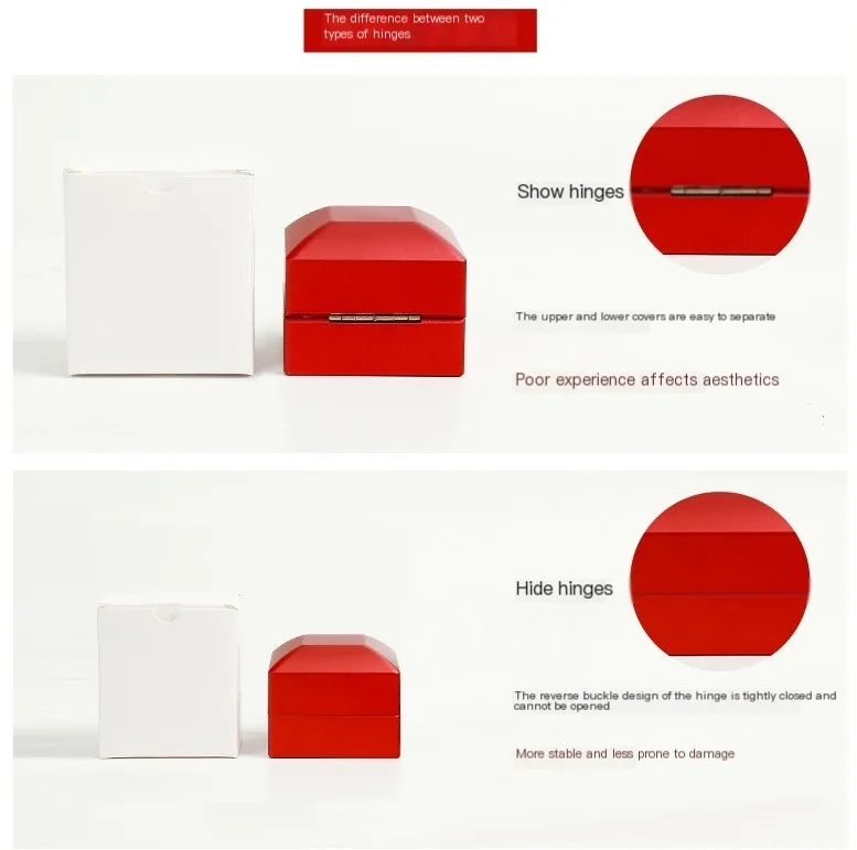 Ring White Lamp Luxury With Lights Bulb Packaging Wholesale Grey Bangle Bracelet Earring Jewelry Light Led Jewelry Jewellery Box