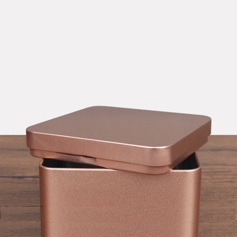 Star Packaging High Quality Custom Square Pomade Container Metal Cosmetic Case Mate Black Finished Aluminum Tin Jar