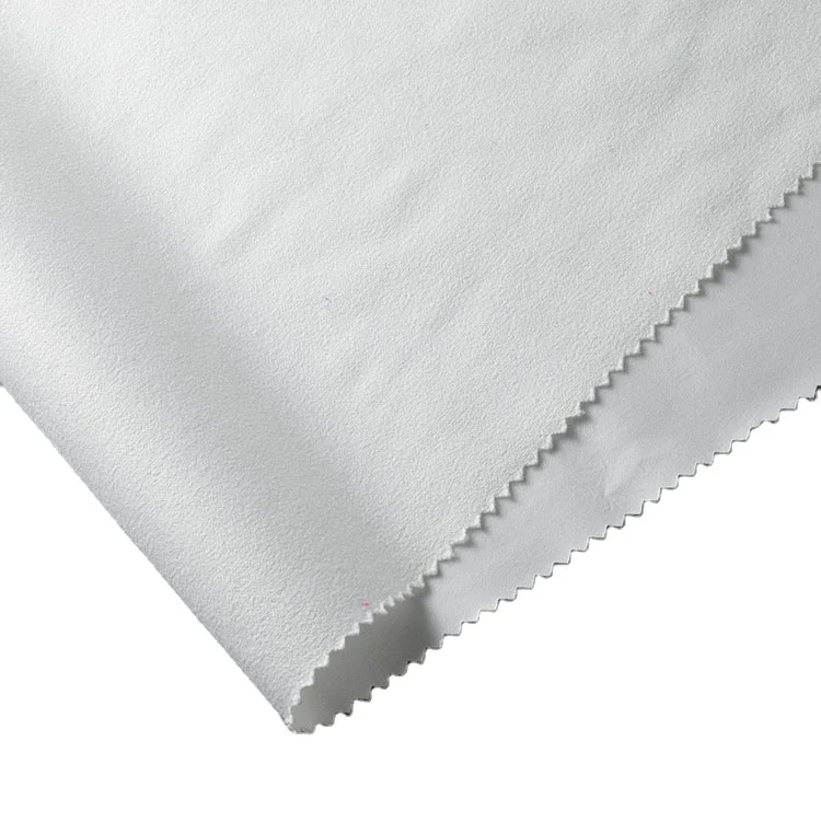
High quality White deerskin wool fabric with breathable tpu film and waterproof tpu film for garment 