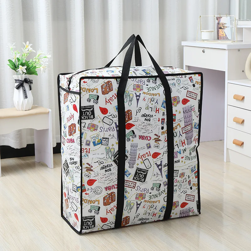 Reusable Polypropylene eco bag Laminated Reusable shopping tote bag non woven zipper bag With Custom Logo
