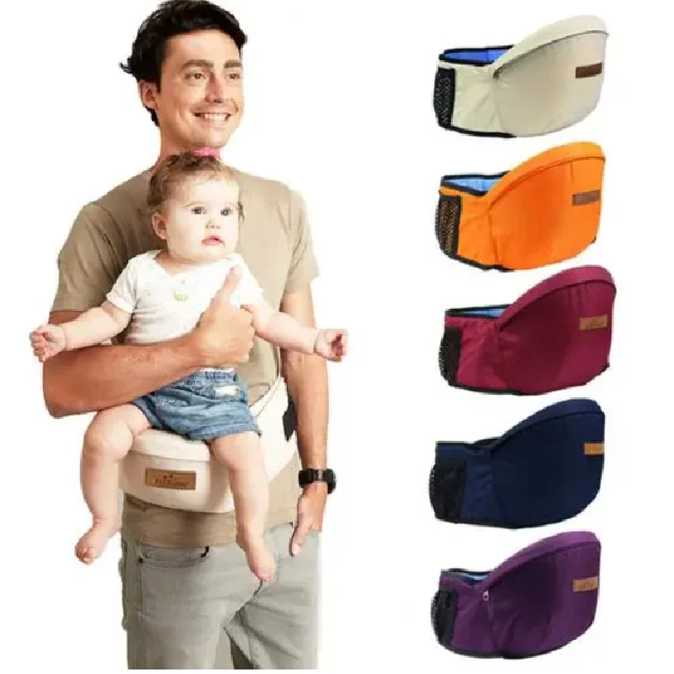 Baby Hip Seat Carrier with Pockets Ergonomic Infant Waist Stool Adjustable Belt Baby Carriers