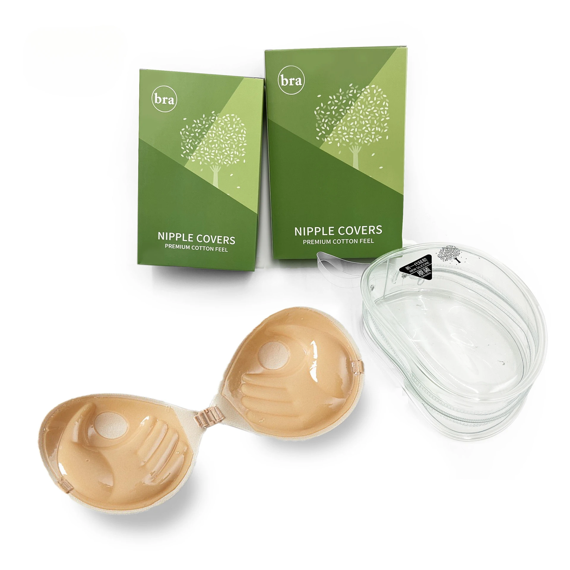 Spot wholesale breast patch support wedding dress gathering silicone straps Breathable bra underwear Bra