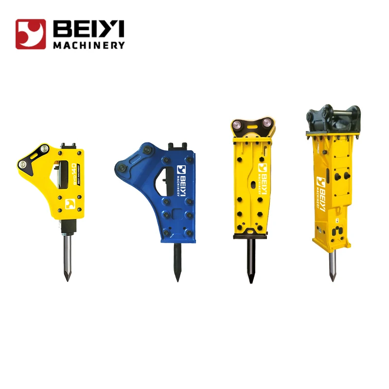 Excavator Hydraulic Breaker Hammer - Mini Excavator Rock Breaker Machine, Heavy-Duty Hammer Breaker for Sale