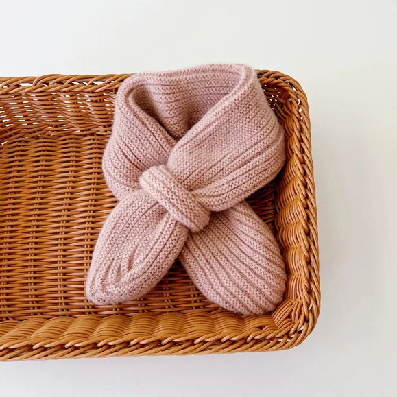 Y-Z Fashion designer Baby christmas winter scarves knitted wool neck warm acrylic long scarf 2024