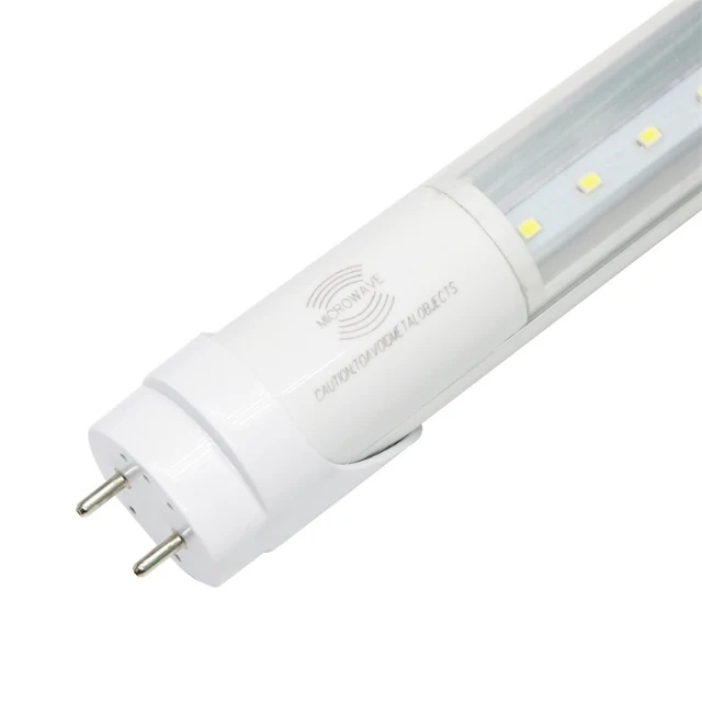 Radar sensor t8 led tube light induction human emergency high lumen 5ft microwave
