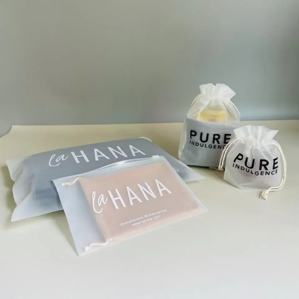 Travel Frosted Bag Pe Storage Pouch Plastic Zipper Eva Translucent Zip Lock Waterproof Packaging Bag