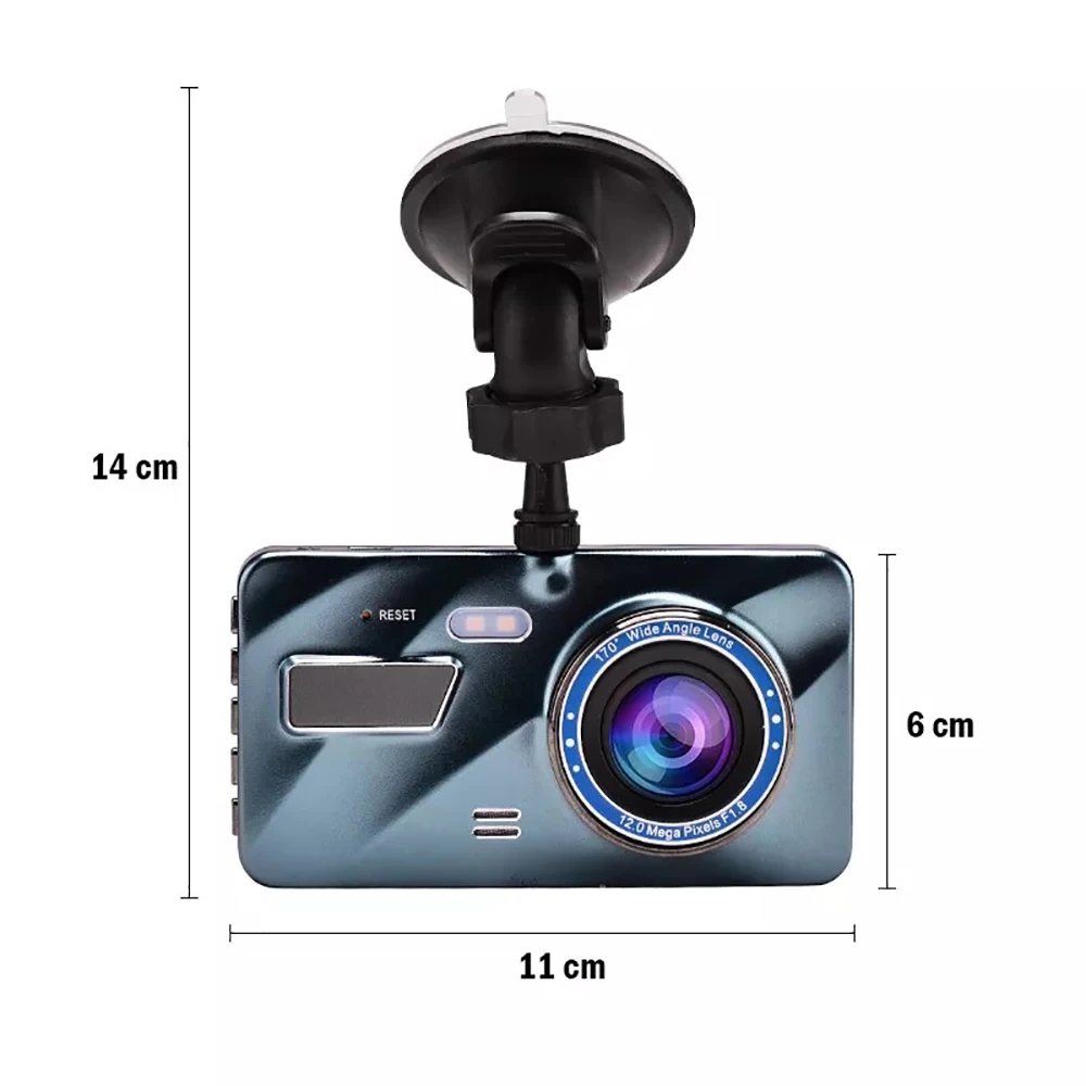 170 degree ultra wide angle 1080P dashcam for car dash cam truck vehicle camera 4 INCH screen car video recorder dash camera