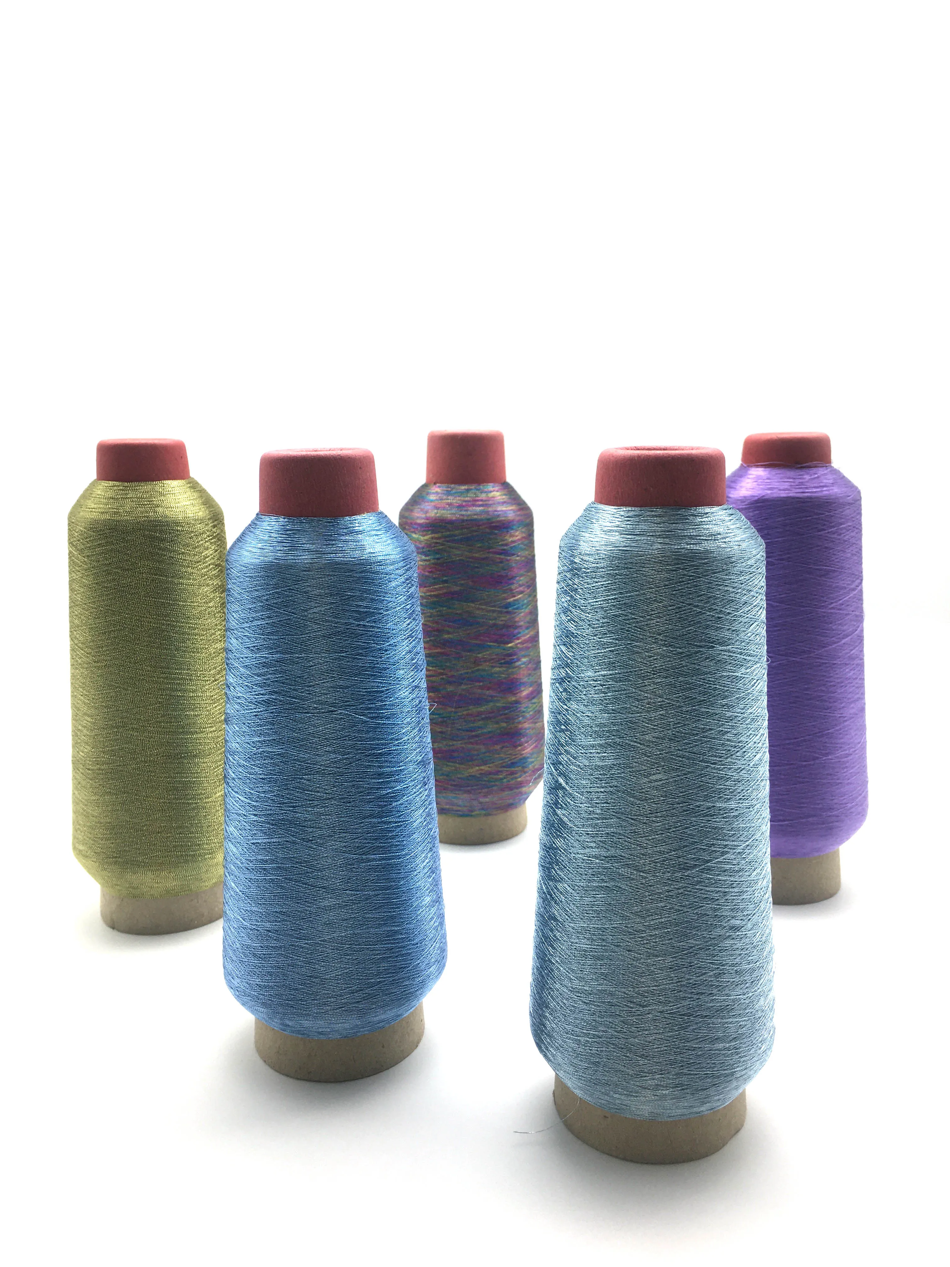 silver gold metallic thread Mengli metallic thread L type for Embroidery clothes bags