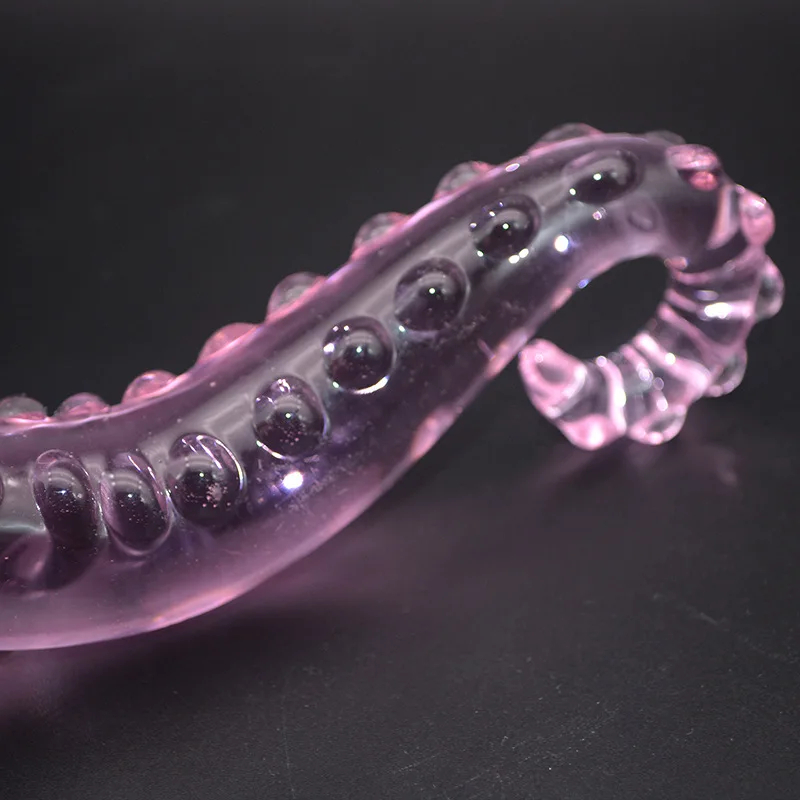 Crystal Tongue Dildo Vagina Massage Glass Women Masturbation Sex Toy For Couple Flirting Adult Sex Product