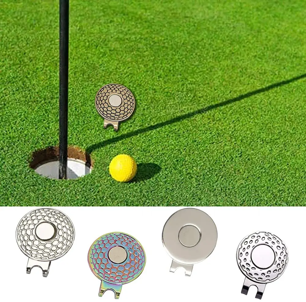 wholesale alloy metal Strong Magnetic Silver Copper Colorful Durable Attaches Professional Standard Golf Ball Marker Hat Clip