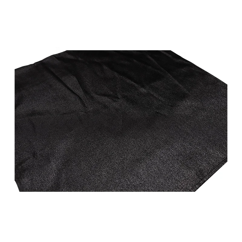 Custom Black Luxury Wedding Dinner 100% Polyester Metallic Table Napkin