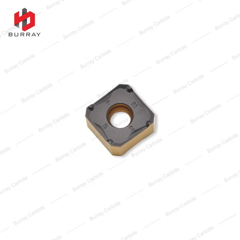 345R1305M-PM Face Milling Insert, Square Cermet Inserts with High Poductivity in Terms of Feed per Tooth and Metal Removal Rate