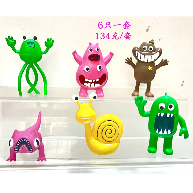 Cross border New 3-4.5 Inch Class Garden Third Generation Hand Operated Kindergarten Toy Model Dolls 12 Bag Decorations