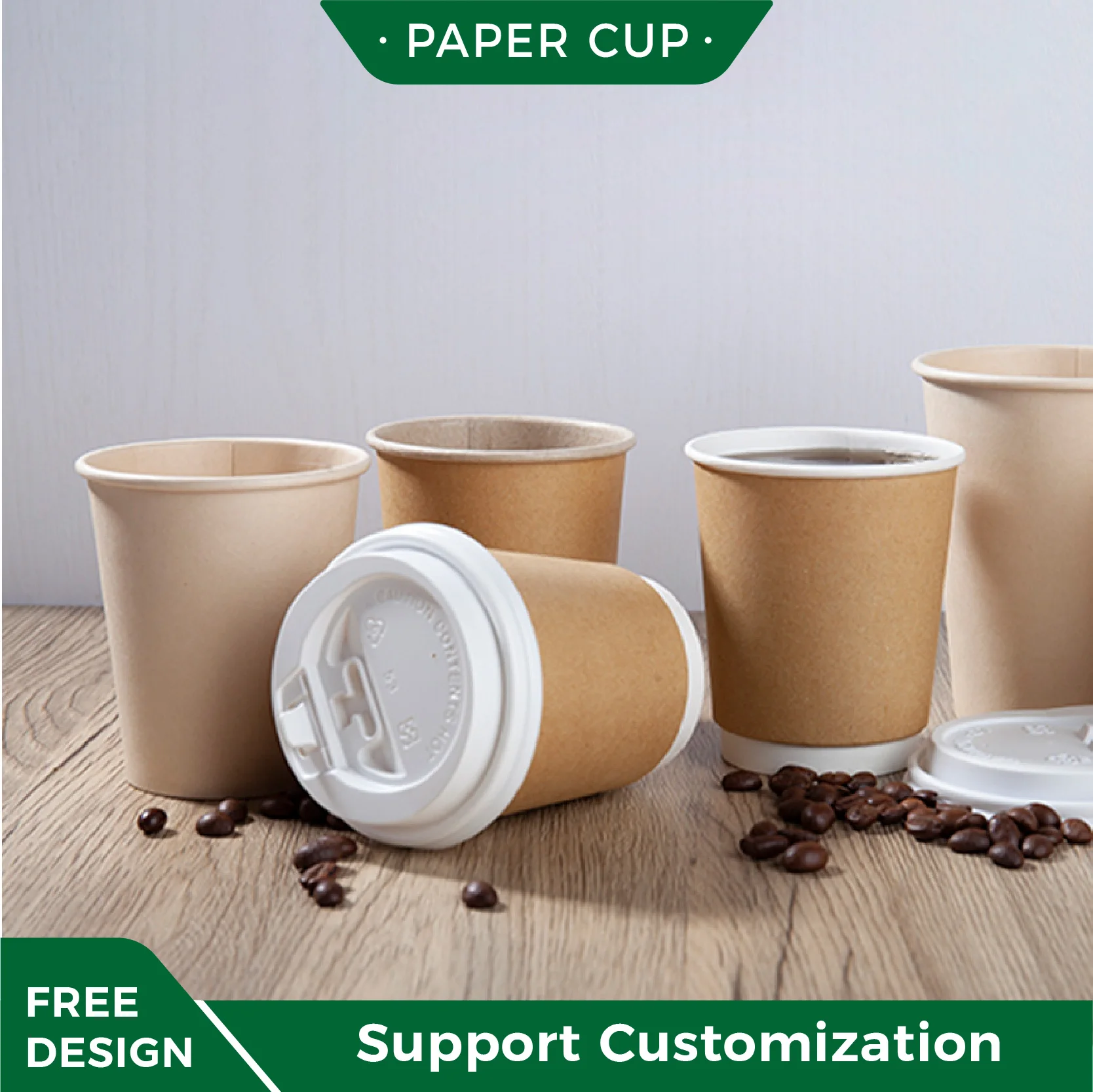 Paper Party Cup ODM Pint Kraft Heat Cups Factories Iran Nosewax Paper Cup For Hot Drink