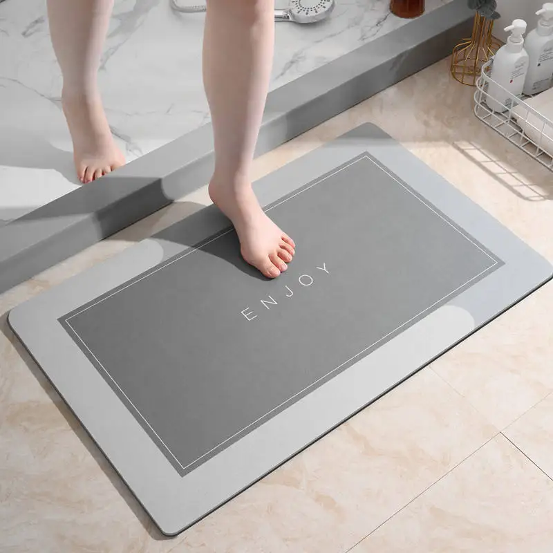 Горячий дизайн супервпитывающий коврик нескользящий для ванной водопоглощающий резиновые дверные коврики