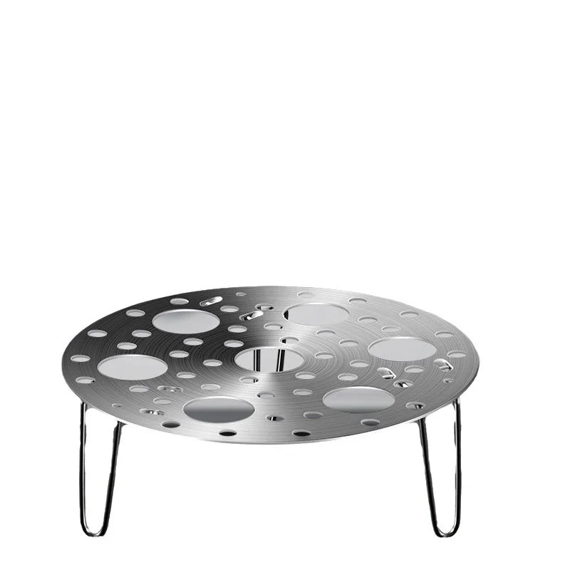 Factory Direct Sales 304 Stainless Steel Telescopic Folding Kitchen Egg Insulation Rack Household Steamer Tray