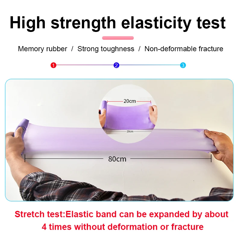 factory price  TPE Fitness stretch band yoga fitness power exercise elastic  band