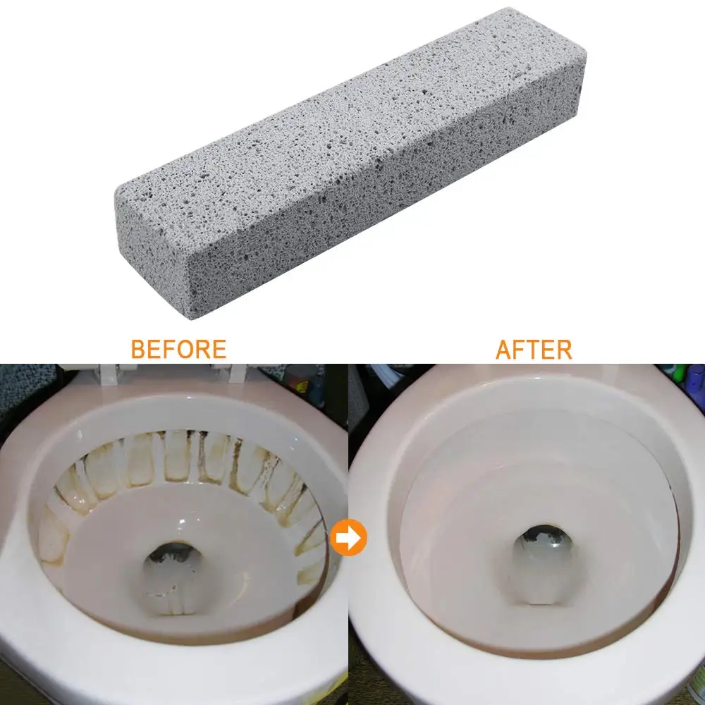 Pumice Stone for Cleaning, Pumice Scouring Pad, Toilet Bowl Ring Remover Pumice Stick Cleaner for Kitchen/Bath/Pool/Household
