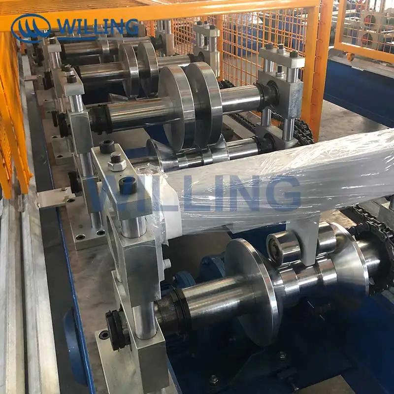 Portable Metal Water Collection Tank Steel Rain Gutter Roll Forming Machine Galvanized Downspout Elbow Pipe Gutter Makin