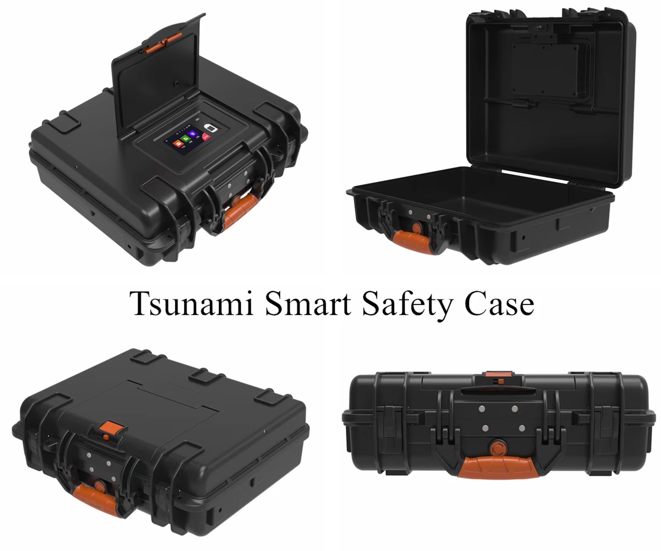  Водонепроницаемый жесткий портативный ящик для отслеживания Tsunami IP67 цифровой замок сейф пистолета